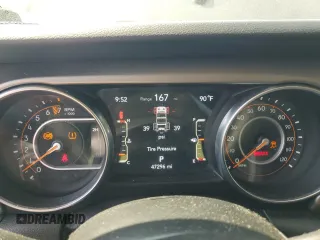 2020 Jeep Wrangler Unlimited Sport Altitude with VIN 1C4HJXDG2LW323502, listed as a Copart auction lot 59716595 with 47,296 mi miles and Salvage title. Bid and sale history available at DreamBid. Image 9.