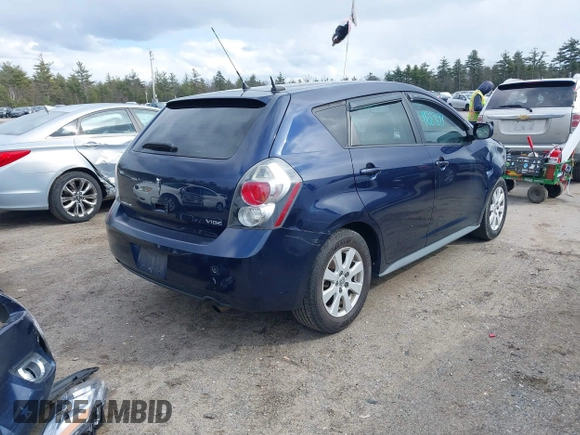 2009 Pontiac Vibe w/1SB with VIN 5Y2SL67029Z431635, listed as a IAAI auction lot 41889699 with 133,773 mi miles. Bid and sale history available at carsss.com. Image 4.