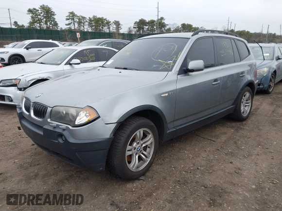 2005 BMW X3 3.0i with VIN WBXPA934X5WA31832, listed as a IAAI auction lot 41927615 with 999,999 mi miles. Bid and sale history available at carsss.com. Image 2.
