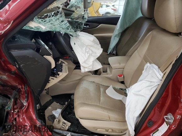 2016 Nissan Rogue SV with VIN KNMAT2MTXGP687680, listed as a Copart auction lot 49692535 with Not Provided miles and Salvage Title. Bid and sale history available at DreamBid. Image 7.