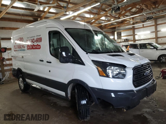 2015 Ford Transit Cargo with VIN 1FTNR1CM5FKA52415, listed as a Copart auction lot 89204035 with 169,656 mi miles and Salvage Title. Bid and sale history available at carsss.com. Image 4.