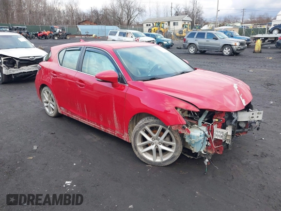 2014 Lexus CT 200h with VIN JTHKD5BH2E2183652, listed as a IAAI auction lot 41223743 with 119,747 mi miles and . Bid and sale history available at DreamBid. Image 1.