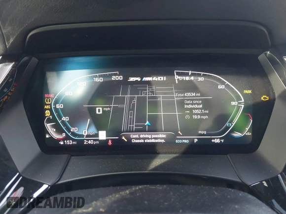 2022 BMW Z4 sDriveM40i with VIN WBAHF9C08NWX38258, listed as a IAAI auction lot 41462157 with 43,534 mi miles and . Bid and sale history available at DreamBid. Image 7.
