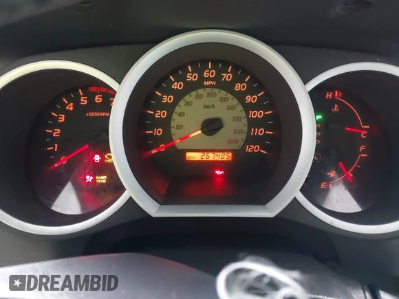 2010 Toyota Tacoma PreRunner with VIN 3TMKU4HN6AM026668, listed as a IAAI auction lot 41786901 with 267,485 mi miles and . Bid and sale history available at DreamBid. Image 7.