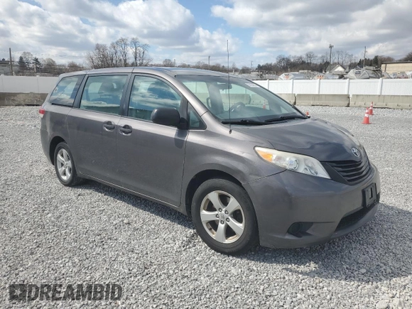 2012 Toyota Sienna with VIN 5TDZK3DC5CS279180, listed as a Copart auction lot 50034805 with 283,412 mi miles and Salvage Title. Bid and sale history available at carsss.com. Image 4.