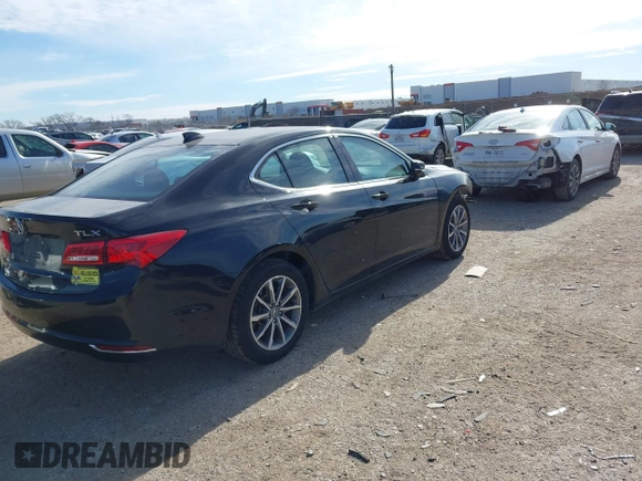 2020 Acura TLX with VIN 19UUB1F36LA008008, listed as a IAAI auction lot 41271318 with 48,602 mi miles. Bid and sale history available at carsss.com. Image 4.