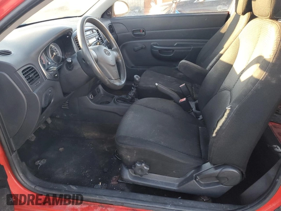 2009 Hyundai Accent Man L with VIN KMHCN35C59U142901, listed as a Copart auction lot 83385764 with 0 mi miles and Clean Title. Bid and sale history available at carsss.com. Image 7.