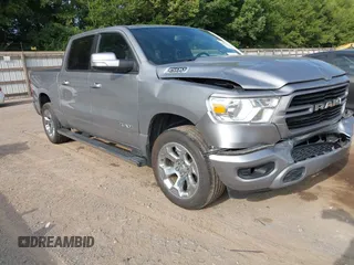 2019 Ram 1500 Big Horn with VIN 1C6SRFFT9KN649912, listed as a IAAI auction lot 42612347 with 140,934 mi miles and . Bid and sale history available at DreamBid. Image 1.