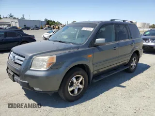 2007 Honda Pilot EX-L z VIN 2HKYF18597H526809, wystawiony jako Copart lot #58746155 z przebiegiem 264 515 mil mil oraz Czysty tytuł • Clean title. Historia ofert i sprzedaży dostępna na DreamBid. Obrazek 1.