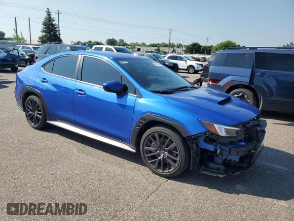 2023 Subaru WRX Premium with VIN JF1VBAF66P9822198, listed as a Copart auction lot 62338545 with 16,013 mi miles and Salvage title. Bid and sale history available at DreamBid. Image 4.