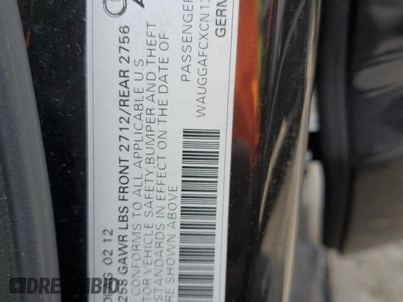 2012 Audi A6 Premium Plus z VIN WAUGGAFCXCN135623, wystawiony jako Copart lot #53300135 z przebiegiem 100 314 mil mil oraz Szkoda całkowita • Salvage title. Historia ofert i sprzedaży dostępna na DreamBid. Obrazek 12.