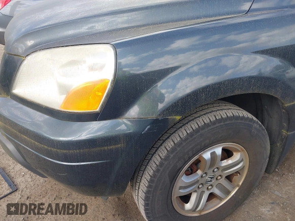 2005 Honda Pilot EX-L with VIN 2HKYF185X5H573585, listed as a IAAI auction lot 42094532 with 1 mi miles. Bid and sale history available at carsss.com. Image 6.