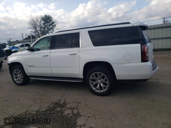 2019 GMC Yukon XL SLT with VIN 1GKS1GKC3KR189963, listed as a Copart auction lot 42402255 with 77,749 mi miles and Salvage Title. Bid and sale history available at carsss.com. Image 2.