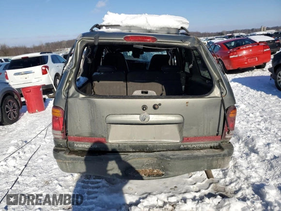 2000 Mercury Mountaineer z VIN 4M2ZU86P4YUJ11793, wystawiony jako Copart lot #42039265 z przebiegiem 231 387 mil mil oraz Czysty tytuł • Clean title. Historia ofert i sprzedaży dostępna na DreamBid. Obrazek 6.