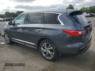 2013 Infiniti JX35 with VIN 5N1AL0MM4DC324836, listed as a Copart auction lot 63894154 with 147,593 mi miles and Salvage Title. Bid and sale history available at carsss.com. Image 2.