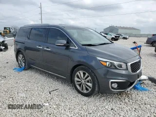 2017 Kia Sedona SX-L with VIN KNDME5C15H6343903, listed as a Copart auction lot 43872805 with 62,505 mi miles and Salvage Title. Bid and sale history available at carsss.com. Image 4.
