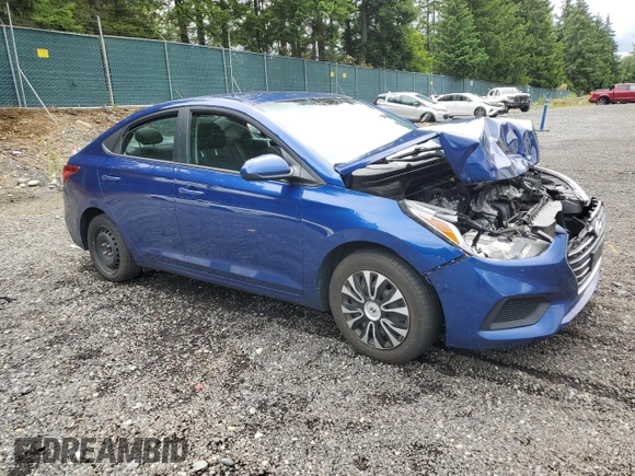 2021 Hyundai Accent SE with VIN 3KPC24A6XME149272, listed as a Copart auction lot 62878945 with 81,995 mi miles and Salvage title. Bid and sale history available at DreamBid. Image 4.