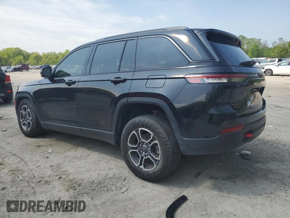 2022 Jeep Grand Cherokee Trailhawk with VIN 1C4RJHCG7N8574289, listed as a Copart auction lot 56333165 with 23,522 mi miles and Salvage title. Bid and sale history available at DreamBid. Image 2.