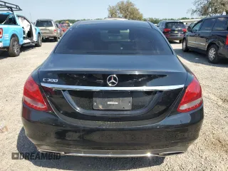 2017 Mercedes-Benz C 300 with VIN 55SWF4JB5HU218785, listed as a Copart auction lot 52963205 with 165,590 mi miles and Salvage title. Bid and sale history available at DreamBid. Image 6.