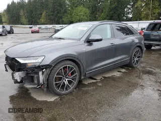 2019 Audi Q8 Prestige with VIN WA1FVAF14KD042257, listed as a Copart auction lot 52573915 with 59,025 mi miles and Salvage Title. Bid and sale history available at carsss.com. Image 1.