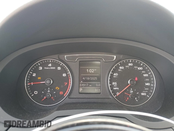 2017 Audi Q3 Premium with VIN WA1BCCFS7HR014683, listed as a Copart auction lot 54739465 with 64,917 mi miles and Salvage title. Bid and sale history available at DreamBid. Image 9.