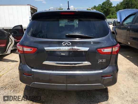 2013 Infiniti JX35 with VIN 5N1AL0MN6DC345311, listed as a Copart auction lot 67188584 with 173,822 mi miles and Salvage Title. Bid and sale history available at carsss.com. Image 6.