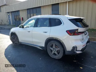2024 BMW X1 xDrive28i with VIN WBX73EF02R5Y57837, listed as a Copart auction lot 80503574 with 17,382 mi miles and Salvage Title. Bid and sale history available at carsss.com. Image 2.
