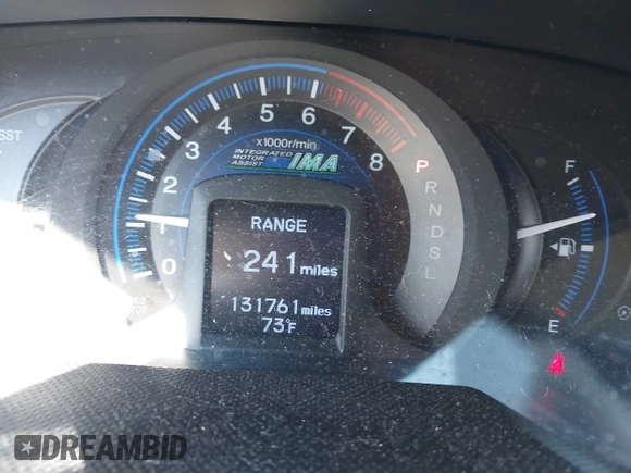 2012 Honda Insight LX with VIN JHMZE2H56CS004226, listed as a IAAI auction lot 41705401 with 131,761 mi miles and . Bid and sale history available at DreamBid. Image 7.