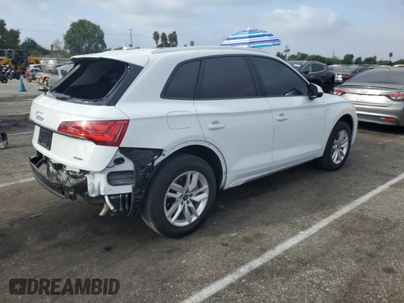 2023 Audi Q5 S line Premium with VIN WA1GAAFY8P2122385, listed as a Copart auction lot 71277064 with 13,629 mi miles and Salvage title. Bid and sale history available at DreamBid. Image 3.