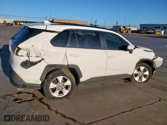 2019 Toyota RAV4 XLE with VIN JTMW1RFV6KD512405, listed as a Copart auction lot 53965385 with 92,066 mi miles and Salvage Title. Bid and sale history available at DreamBid. Image 3.