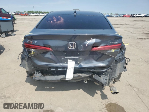 2024 Honda Civic Sedan Sport with VIN 2HGFE2F59RH502624, listed as a Copart auction lot 50642995 with 47,808 mi miles and Salvage Title. Bid and sale history available at carsss.com. Image 6.