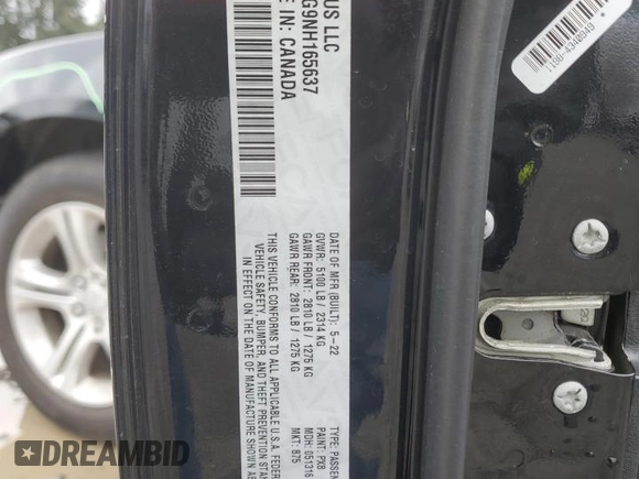 2022 Dodge Charger SXT with VIN 2C3CDXBG9NH165637, listed as a Copart auction lot 50150465 with 56,413 mi miles and Salvage Title. Bid and sale history available at DreamBid. Image 12.