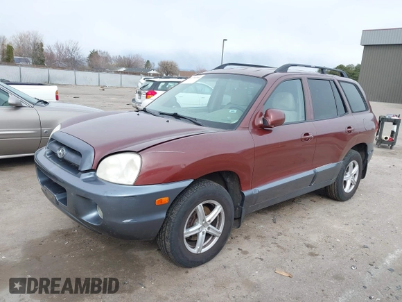 2005 Hyundai Santa Fe GLS with VIN KM8SC73E45U898713, listed as a IAAI auction lot 41791364 with 169,276 mi miles. Bid and sale history available at carsss.com. Image 2.