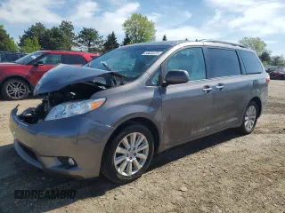 2015 Toyota Sienna Limited z VIN 5TDDK3DC4FS106412, wystawiony jako Copart lot #55531975 z przebiegiem 179 363 mil mil oraz Szkody całkowita. Historia ofert i sprzedaży dostępna na DreamBid. Obrazek 1.