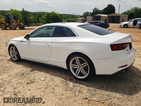2019 Audi A5 Premium z VIN WAUSNAF57KA016399, wystawiony jako Copart lot #53288444 z przebiegiem 26 224 mil mil oraz Szkody całkowita. Historia ofert i sprzedaży dostępna na DreamBid. Obrazek 2.