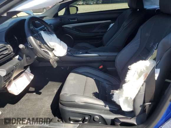 2022 Lexus RC with VIN JTHGA5BC2N5012126, listed as a Copart auction lot 76266574 with 17,693 mi miles and Salvage Title. Bid and sale history available at carsss.com. Image 7.