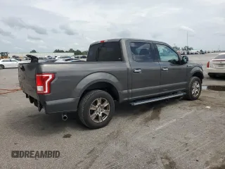 2017 Ford F-150 XL with VIN 1FTEW1C86HKD49367, listed as a Copart auction lot 62867715 with 107,896 mi miles and Salvage title. Bid and sale history available at DreamBid. Image 3.