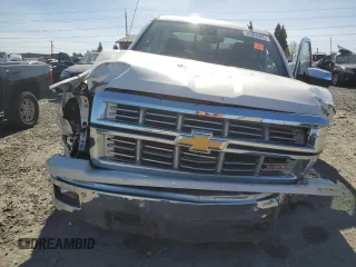 2015 Chevrolet Silverado 1500 LTZ with VIN 3GCUKSEJ4FG305028, listed as a Copart auction lot 46948365 with 0 mi miles and Salvage Title. Bid and sale history available at carsss.com. Image 5.