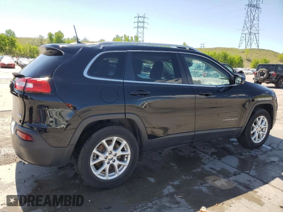 2018 Jeep Cherokee Latitude Plus with VIN 1C4PJMLX1JD579053, listed as a Copart auction lot 57329475 with 93,592 mi miles and Salvage title. Bid and sale history available at DreamBid. Image 3.