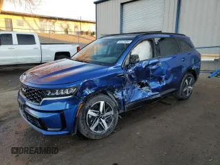 2023 Kia Sorento EX z VIN 5XYRH4LF5PG214123, wystawiony jako Copart lot #85329094 z przebiegiem Nie podano mil oraz Szkoda całkowita • Salvage title. Historia ofert i sprzedaży dostępna na DreamBid. Obrazek 1.