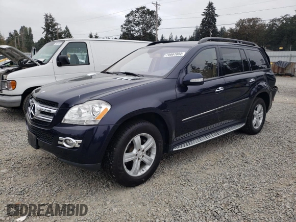 2007 Mercedes-Benz GL-Class with VIN 4JGBF71E97A212423, listed as a Copart auction lot 74560094 with 129,793 mi miles and Salvage Title. Bid and sale history available at carsss.com. Image 1.