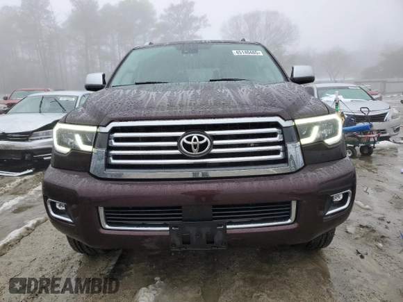 2019 Toyota Sequoia Platinum with VIN 5TDDY5G15KS167508, listed as a Copart auction lot 45140485 with 117,197 mi miles and Salvage Title. Bid and sale history available at carsss.com. Image 5.