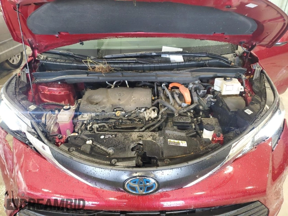 2023 Toyota Sienna XLE with VIN 5TDYSKFC7PS077336, listed as a Copart auction lot 58847185 with 37,197 mi miles and Salvage title. Bid and sale history available at DreamBid. Image 12.