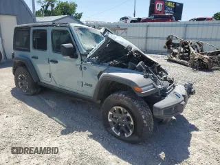 2024 Jeep Wrangler Rubicon with VIN 1C4RJXR68RW240539, listed as a Copart auction lot 57454395 with Not provided miles and Clean title. Bid and sale history available at DreamBid. Image 4.