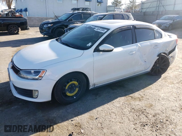 2014 Volkswagen Jetta GLI with VIN 3VW4T7AJ8EM287825, listed as a Copart auction lot 61809114 with 123,305 mi miles and Salvage title. Bid and sale history available at DreamBid. Image 1.