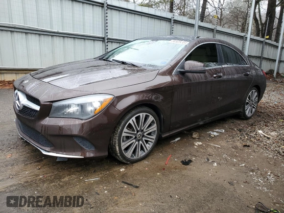 2018 Mercedes-Benz CLA 250 with VIN WDDSJ4EB6JN615671, listed as a Copart auction lot 38508304 with 64,366 mi miles and . Bid and sale history available at DreamBid. Image 1.