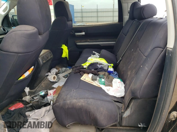2014 Toyota Tundra 4WD Truck SR5 with VIN 5TFDW5F13EX398834, listed as a Copart auction lot 64028484 with 265,736 mi miles and Salvage Title. Bid and sale history available at carsss.com. Image 10.