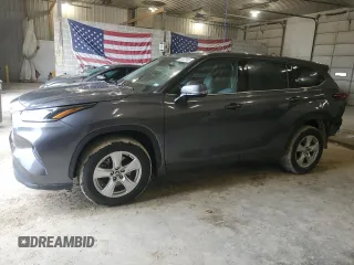 2021 Toyota Highlander L with VIN 5TDZZRAHXMS066838, listed as a Copart auction lot 55137845 with 77,800 mi miles and Salvage title. Bid and sale history available at DreamBid. Image 1.