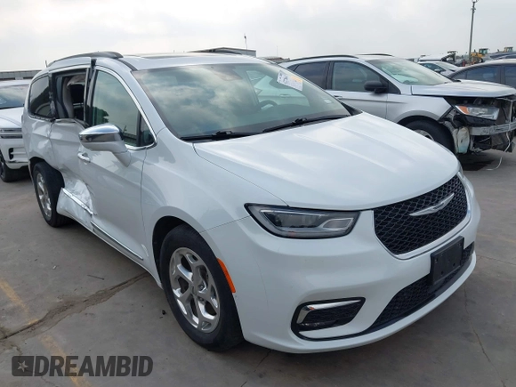 2022 Chrysler Pacifica Limited z VIN 2C4RC1GG4NR138872, wystawiony jako IAAI lot #42278641 z przebiegiem 83 738 mil mil oraz . Historia ofert i sprzedaży dostępna na DreamBid. Obrazek 1.