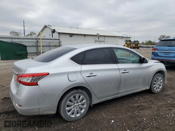 2015 Nissan Sentra S with VIN 3N1AB7AP8FY264099, listed as a Copart auction lot 80382924 with 147,512 mi miles and Salvage Title. Bid and sale history available at carsss.com. Image 3.